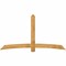 Ekena Millwork Bellingham Rough Sawn Timber Gable Bracket, Western Red Cedar, 96"W x 52"H x 2"D x 6"F, 13/12 Pitch GBW096X52X0206BEL00RWR - alternate 1